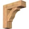 Ekena Millwork Balboa Block Smooth Bracket w/ Offset Brace, Western Red Cedar, 7 1/2"W x 24"D x 24"H BKT0806X24X24BOA05SWR - alternate 1